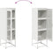 vidaXL - Hoge - kast - 36x39x123 - cm - koudgewalst - staal - wit