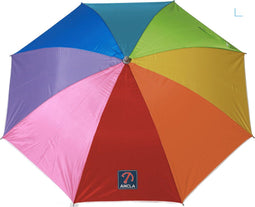 Atosa Design parasol - Multi kleuren - D160 x H200 cm - zomer/strand - 8 vlakken - metaal/nylon
