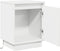 vidaXL - Nachtkastje - met - LED-lampjes - Wit - 39x34,5x50 - cm