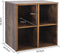 Platen vinyl lp kast - opbergen lp vinyl platen - boekenkast - bruin