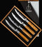 Forged Olive Steakmessenset 4-delig - Olijfhout - In Houten Giftbox