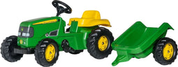 Rolly Toys John Deere - Traptractor met Aanhanger - 142x47x52 cm - Groen