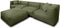 Feel Furniture - Binnen en Buiten bank - Odin - 4 Persoonsbank - Groen - Met Hocker
