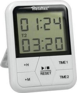 Metaltex Digitale Timer Magnetisch 11 X 8 Cm Wit