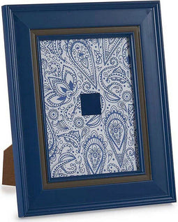 Fotolijsten 23 x 28 x 2 cm Kristal Blauw Plastic