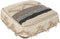 Kussen DKD Home Decor Voor op de grond Strepen Bruin Polyester Katoen (60 x 60 x 25 cm)
