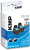 KMP H11D - Inktcartridge - Multi-verpakking 2 stuks - Zwart (2 stuks)