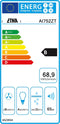 ETNA AI752ZT - Inbouw afzuigkap - 52 cm - 650 m³/h - Mat zwart - Energielabel B - LED verlichting