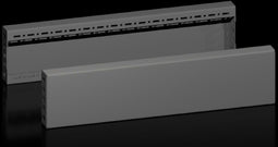 Rittal VX 8660.033 - Sokkel-afdekking - H: 100 mm T: 600 mm - Zwart