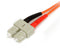 Startech.com FIBLCSC1 - Duplex MM Glasvezel Netwerkkabel - LC-SC - 1m - Oranje