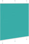 vidaXL - Plissé - rolgordijn - 115x100cm - stofbreedte - 114,4cm - petrol - groen