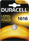 Duracell CR1616 - Lithium batterij 3V 55mAh - Aluminium