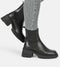 PS Poelman ATENE - Dames Chelsea Laarzen - Chunky zool - Zwart - Maat 40