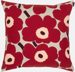Marimekko - Unikko - Kussensloop - Katoen - 50x50 - Rood Roze