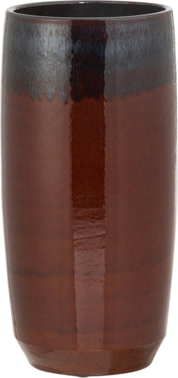 J-Line vaas Boord - keramiek - zwart/blauw/rood - small - 45 cm hoog