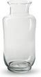 Jodeco Bloemenvaas Ella - helder transparant - glas - 13 x 26 cm - fles vaas