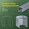SoBuy KLS11-K - Tuinschuur - Waterdicht - Zilver - 120x176x163 cm