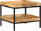 vidaXL - Bijzettafel - 55x55x45 - cm - Massief - Hout - Ruw - Mango