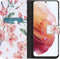 iMoshion Hoesje Geschikt voor Samsung Galaxy S21 Ultra Hoesje Met Pasjeshouder - iMoshion Design Softcase Bookcase - Meerkleurig / Blossom Watercolor