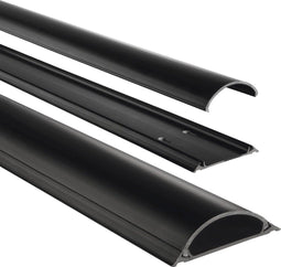 Hama PVC-kabelkanaal, zelfklevend, halfrond, 100/7/2,1 cm, zwart