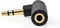 Nedis CABW22975AT - Stereo-Audioadapter - 3,5 mm Male - 3,5 mm Female - 90° Gehoekt - Antraciet