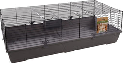 Kooi Mobi - Cavia - Dwergkonijnen - Clipsluitingen - Grijs Zwart - 137.5 cm L x 68.5 cm B x 43 cm H
