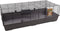 Kooi Mobi - Cavia - Dwergkonijnen - Clipsluitingen - Grijs Zwart - 137.5 cm L x 68.5 cm B x 43 cm H