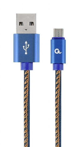 Cablexpert CC-USB2J-AMMBM-2M-BL - USB A naar Mini-USB B - 2 m - Blauw