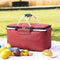 Ceruzo Koelmand Rood - Opvouwbare Picknickmand - 40 x 23 x 20 cm