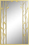 Wandspiegel DKD Home Decor Spiegel Gouden Metaal Blad van een plant (60 x 2 x 90 cm)