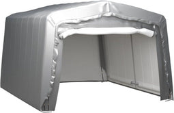 vidaXL - Opslagtent - 370x370 - cm - staal - grijs