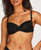 Hunkemöller Maya - Voorgevormde BH - Beugel met kant - Zwart - Maat E90