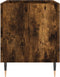 vidaXL - Platenkast - 74,5x38x48 - cm - bewerkt - hout - gerookt - eikenkleurig