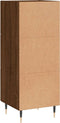 vidaXL - Dressoir - 34,5x34x90 - cm - bewerkt - hout - bruin - eikenkleur