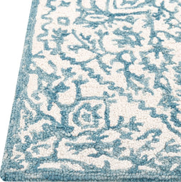 AHMETLI - Vloerkleed - Blauw - 80 x 150 cm - Wol