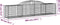 vidaXL - Schanskorven - 5 - st - gewelfd - 300x50x60/80 - cm - gegalvaniseerd - ijzer