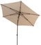 4 Seasons Azzurro stokparasol Ø300 cm beach solefin - Wenge frame