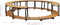 vidaXL Spa-ombouw 273x53 cm massief acaciahout
