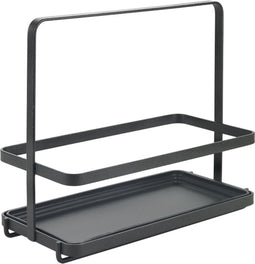 Metaltex - Olie- en Kruidenrek met Handvat - Keuken Organizer - Zwart - 23 x 11 x 20 cm - Makkelijk Verplaatsen