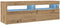vidaXL - Tv-meubel - met - LED - 120x35x40 - cm - bewerkt - hout - artisanaal - eiken