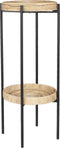 Mica Decorations Kaj Bijzettafel - H90 x Ø38 cm - Ijzer - Bruin