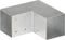 vidaXL - Paalverbinding - L-vorm - 91x91 - mm - gegalvaniseerd - metaal