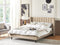 VILLETTE - Tweepersoonsbed - Beige - 160 x 200 cm - Fluweel