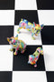 J-Line decoratie Bulldog Ogen Zittend Pop-Art - polyresin - mix