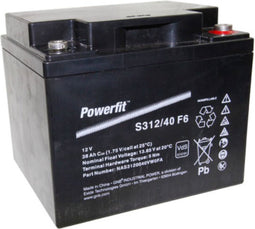 Exide Powerfit S312 / 40F6 loodaccu met M6 schroefaansluiting 12V, 38000mAh