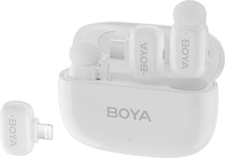 Boya MINI 13 - Ultra-Mini Wireless Microphone - 2TX + 2RX - Wit