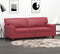vidaXL - Tweezitsbank - 140 - cm - kunstleer - wijnrood