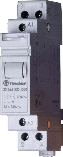 Finder 20.26.9.024.4000 FIN IMPULSRELAIS 2M 16A 24VDC