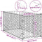 vidaXL - Hondenkennel - voor - buiten - met - deur - 2x1x1 - m - gegalvaniseerd - staal