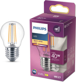 Philips LED Lamp - E27 - 4,3 W - Warm wit